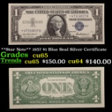 **Star Note** 1957 $1 Blue Seal Silver Certificate Grades Gem CU