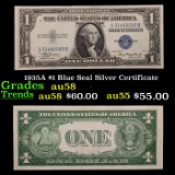 1935A $1 Blue Seal Silver Certificate Grades Choice AU/BU Slider