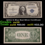 1935A $1 Blue Seal Silver Certificate Grades Choice AU/BU Slider