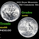 1925 Stone Mountain Old Commem Half Dollar 50c Grades GEM+ Unc