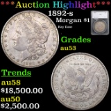 ***Auction Highlight*** 1892-s Morgan Dollar $1 Graded au53 By SEGS (fc)