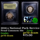 Proof 2016-s National Park Service Modern Commem Half Dollar 50c Graded GEM++ Proof Deep Cameo BY US