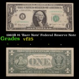 1963B $1 'Barr Note' Federal Reserve Note Grades vf+