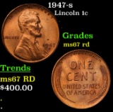 1947-s Lincoln Cent 1c Grades GEM++ Unc RD