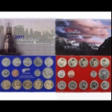 2007 United States Mint Set in Original Government packaging, no outer box, 20 Coins Inside!