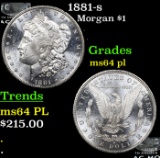 1881-s Morgan Dollar $1 Grades Choice Unc PL