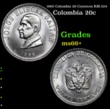 1965 Colombia 20 Centavos KM-224 Grades GEM++ Unc