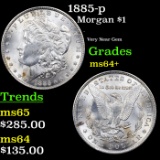 1885-p Morgan Dollar $1 Grades Choice+ Unc