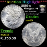 ***Auction Highlight*** 1889-s Morgan Dollar $1 Graded GEM Unc By USCG (fc)