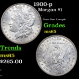 1900-p Morgan Dollar $1 Grades GEM Unc