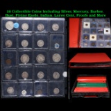 20 Collectible Coins Including Silver, Mercury, Barber, Bust, Flying Eagle, Indian, Large Cent, Proo