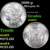 1896-p Morgan Dollar $1 Grades Choice+ Unc