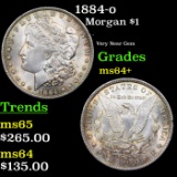 1884-o Morgan Dollar $1 Grades Choice+ Unc