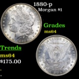 1880-p Morgan Dollar $1 Grades Choice Unc