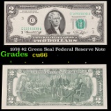 1976 $2 Green Seal Federal Reserve Note Grades Gem+ CU