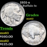 1931-s Buffalo Nickel 5c Grades Select Unc