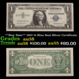 **Star Note** 1957 $1 Blue Seal Silver Certificate Grades Choice AU/BU Slider