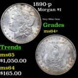 1890-p Morgan Dollar $1 Grades GEM Unc