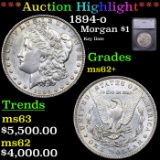 ***Auction Highlight*** 1894-o Morgan Dollar $1 Graded ms62+ BY SEGS (fc)