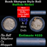 Buffalo Nickel Shotgun Roll in Old Bank Style 'Bell Telephone'  Wrapper 1926 & d Mint Ends