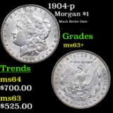 1904-p Morgan Dollar $1 Grades Select+ Unc