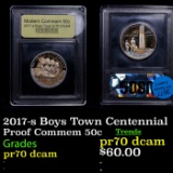 Proof 2017-s Boys Town Centennial Modern Commem Half Dollar 50c Graded GEM++ Proof Deep Cameo BY USC