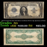 1923 $1 Large Size Blue Seal Silver Certificate FR-237, Sig. Speelman & White Grades f+