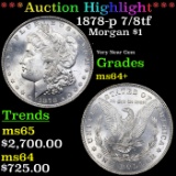 ***Auction Highlight*** 1878-p 7/8tf Morgan Dollar $1 Graded ms64+ By SEGS (fc)