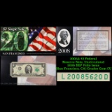 2003A $2 Federal Reserve Note, Uncirculated 2008 BEP Folio Issue (San Francisco, CA) Grades Gem CU