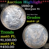 ***Auction Highlight*** 1880-p Morgan Dollar $1 Graded ms64+ pl BY SEGS (fc)