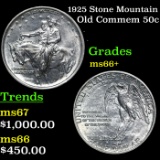 1925 Stone Mountain Old Commem Half Dollar 50c Grades GEM++ Unc