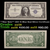 **Star Note** 1957 $1 Blue Seal Silver Certificate Grades Choice AU/BU Slider