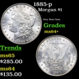 1885-p Morgan Dollar $1 Grades Choice+ Unc