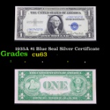 1935A $1 Blue Seal Silver Certificate Grades Select CU