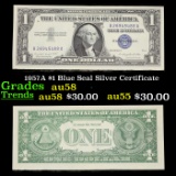 1957A $1 Blue Seal Silver Certificate Grades Choice AU/BU Slider