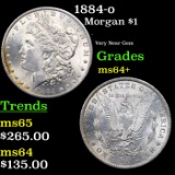 1884-o Morgan Dollar $1 Grades Choice+ Unc