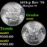 1878-p Rev '79 Morgan Dollar $1 Grades Select Unc