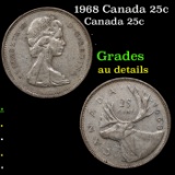 1968 Canada 25c Grades AU Details