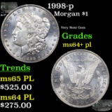 1998-p Morgan Dollar $1 Grades Choice Unc+ PL