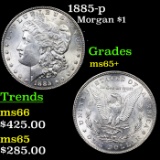 1885-p Morgan Dollar $1 Grades GEM+ Unc