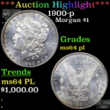 ***Auction Highlight*** 1900-p Morgan Dollar $1 Graded ms64 pl BY SEGS (fc)