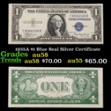 1935A $1 Blue Seal Silver Certificate Grades Choice AU/BU Slider