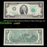 1976 $2 Green Seal Federal Reserve Note (Chicago, IL) Grades Gem CU