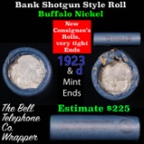 Buffalo Nickel Shotgun Roll in Old Bank Style 'Bell Telephone'  Wrapper 1923 & d Mint Ends