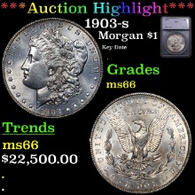 1903-s Morgan Dollar $1 Graded ms66 BY SEGS (fc)