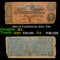 1864 $5 Confederate Note, T69 Grades f+