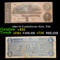 1864 $5 Confederate Note, T69 Grades vf+