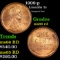 1909-p Lincoln Cent 1c Grades GEM+ Unc RD
