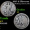 1917-d Obverse Walking Liberty Half Dollar 50c Grades g, good