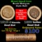 Mixed small cents 1c orig shotgun roll, 1919-s Wheat Cent, 1899 Indian Cent other end, Brinks Wrappe